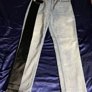 Hellessy Jeans - Women’s - Straight leg Jeans - Size 12 Designer Jeans Bikercore